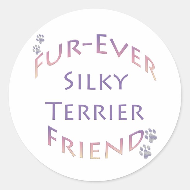 Adesivo Amigo do Silky Terrier Fuever (Frente)