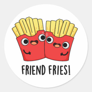 Adesivo Amigo Fries Funny BFF Pun