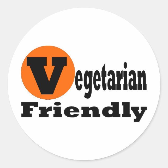 Adesivo Amigo Vegetariano (Frente)