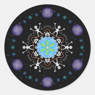 Adesivo Amigos da alienígena