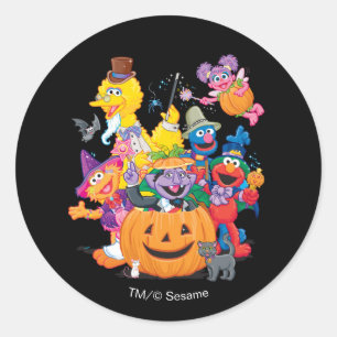 Adesivo Amigos da Rua Sésamo   Feliz Halloween