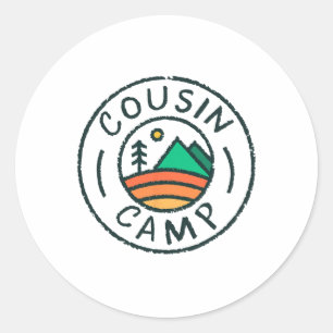 Adesivo Amigos de Acampamento de Primo Viagem de Verão Fér