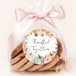 Adesivo Amigos de Ação de Graças Dando Favor ao Janto