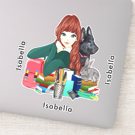 Adesivo Amigos do Furry Studies Adicione Nome, ZKOA