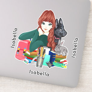 Adesivo Amigos do Furry Studies Adicione Nome, ZKOA