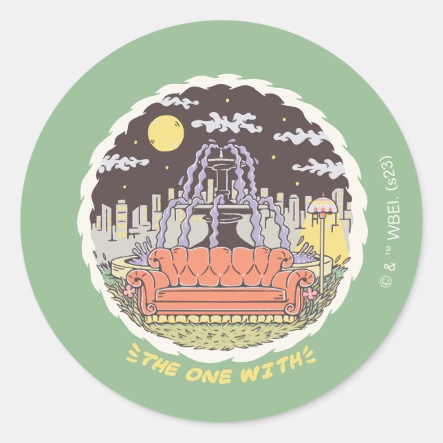 Adesivo AMIGOS™ | Fonte dos desenhos animados (Frente)