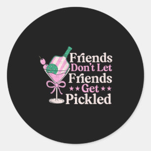 Adesivo Amigos Não Deixam Amigos Pegarem Pickleball Pl
