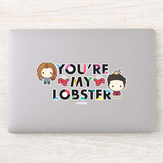 Adesivo AMIGOS™ | Ross & Rachel Lobster Chibi (Computador)