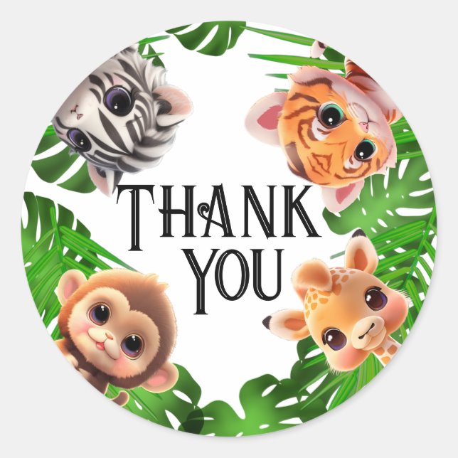 Adesivo Amigos Safari girafa zebra elefante-macaco-zebra (Frente)