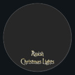 Adesivo Amish Christmas Lights<br><div class="desc">Veja um dos primeiros exemplos de luzes de Natal Amish impressionantes...  Compartilhe um pouco de humor nesta temporada de festas!</div>