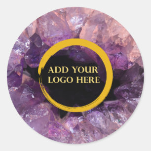 Adesivo Amito roxo adiciona seu próprio logotipo profissi