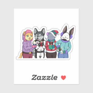 Adesivo Amizade Aarma o Coração