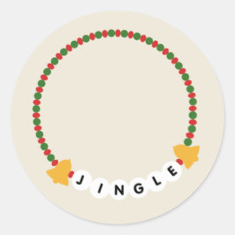Adesivo Amizade Bracelet Jingle Bells Natal