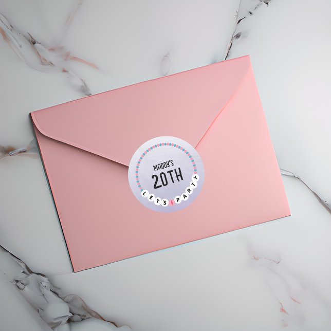 Adesivo Amizade Bracelet Purple Aniversário (Criador carregado)