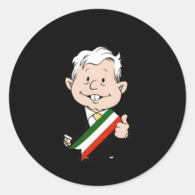 Adesivo Amlo Amlito Me Canso Ganso Moon Mexicano Muã±Eco (Frente)