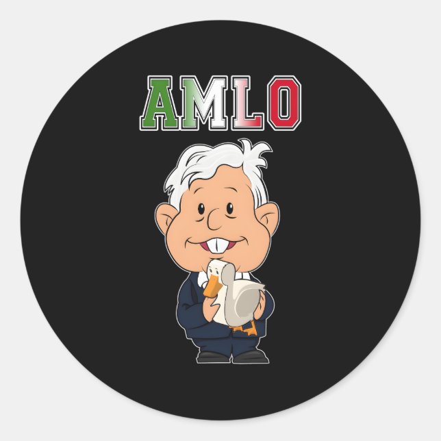 Adesivo Amlo Presidente mexicano Lopez Obrador Presidente  (Frente)