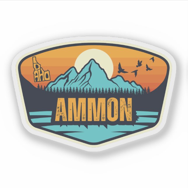 Adesivo Ammon, Idaho (Frente)