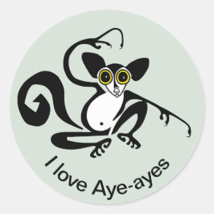 Adesivo Amo AYE-AYES - Primate - limur - Madagáscar