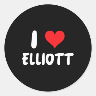 Adesivo Amo Elliott - Coração