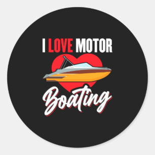 Adesivo Amo motorboating proprietário do barco capitão pod