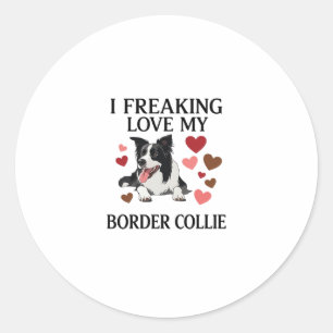 Adesivo Amo Muito Border Collie Corações_1