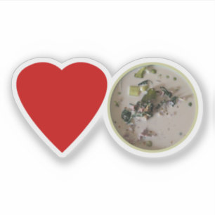 Adesivo Amo o Curry Verde Tailandês ... Comida de Rua da T