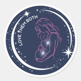 Adesivo Amo-Os Tanto A Mãe Celestial, Pró-Vida Grávida