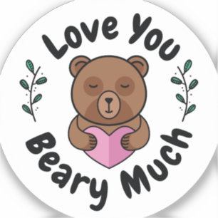 Adesivo Amo-te Beary Much
