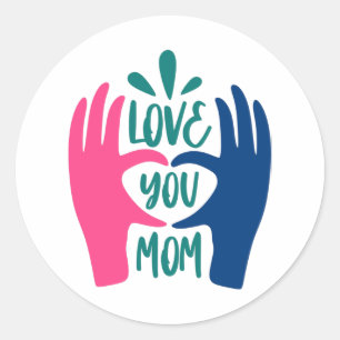 Adesivo Amo-te mãe