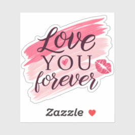 Adesivo Amo-te para sempre