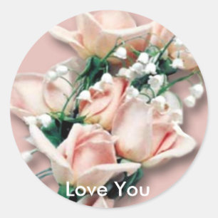 Adesivo Amo-te Rosa Sticker