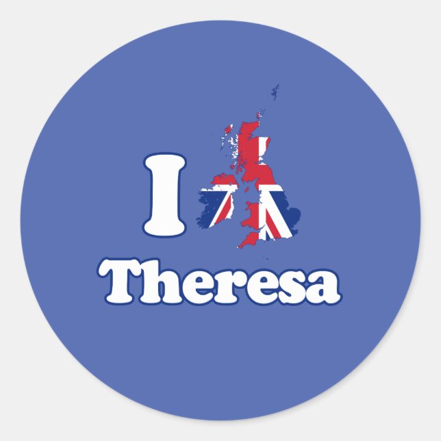 Adesivo Amo Theresa - GBR - - (Frente)