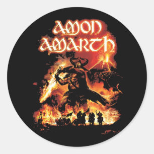 Adesivo Amon Amarth Retro Fan Art Tribute Design