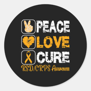 ADESIVO AMOR A PAZ CURA SENSIBILIZAÇÃO RSD CRPS