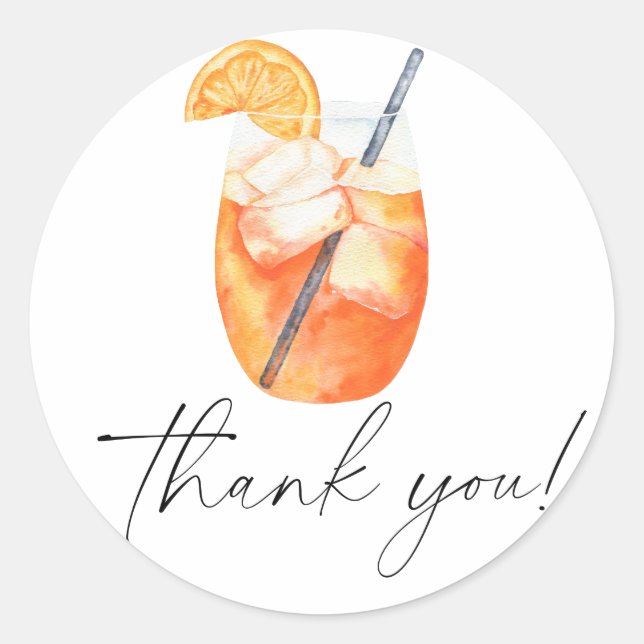 Adesivo Amor à primeira taça de Bridal shower obrigado (Frente)