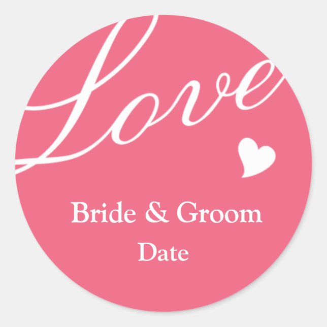 Adesivo Amor a Rosa (Frente)