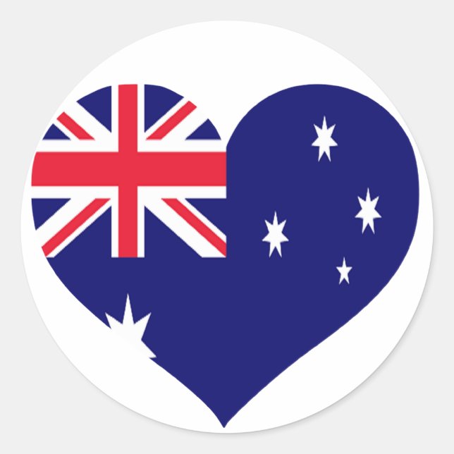 Adesivo Amor Austrália (Frente)