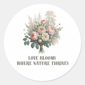 Adesivo Amor Blooms com Natureza