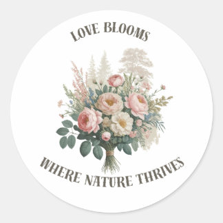 Adesivo Amor Blooms com Natureza