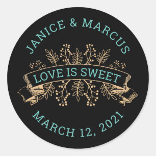 Adesivo Amor Botânico é Pau Doce