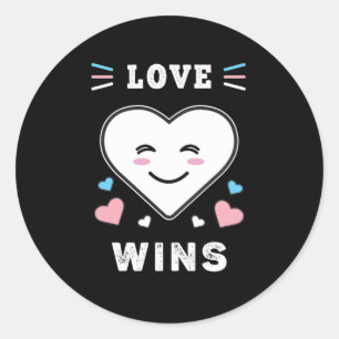 Adesivo Amor Cardíaco ganha orgulho transgênero LGBTQ