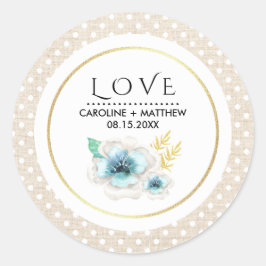 Adesivo Amor. Casamento de Textura Romântica Floral