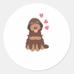 Adesivo Amor Chocolate Fantasma Cockapoo Cão Cavapoo