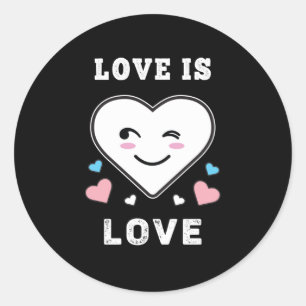 Adesivo Amor Com Carinho É Orgulho De Transgênero LGBTQ
