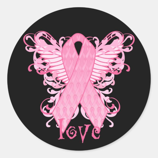 Adesivo Amor com Fita Rosa (Frente)