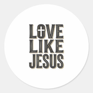Adesivo Amor Como Jesus Design de Tipografia Cristã_1