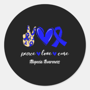 Adesivo Amor Cura Alopecia Azul Fita Consciência