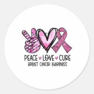 Adesivo Amor Cura Fita Rosa Fita Cancer Sensibilização
