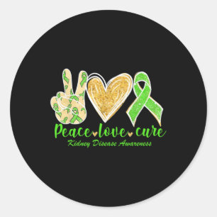 Adesivo Amor Cura Fita Verde Sensibilização para a Doença