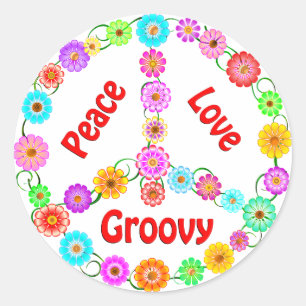 Adesivo Amor da paz Groovy